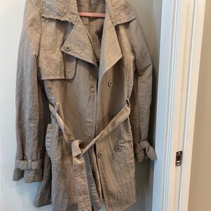 Elizabeth and James Tan Trench Coat